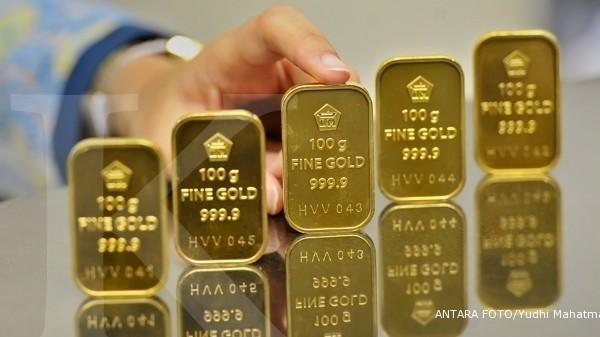 Harga emas turun tertekan data ekonomi positif AS