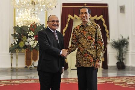 Jokowi Temui PM Papua Nugini dan Menteri Rusia