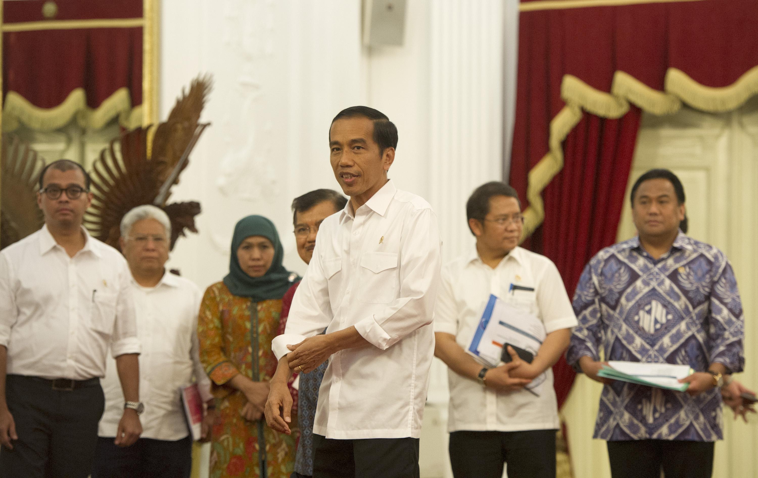 Suasana Pengumuman Kenaikan BBM Oleh Presiden Jokowi di Istana