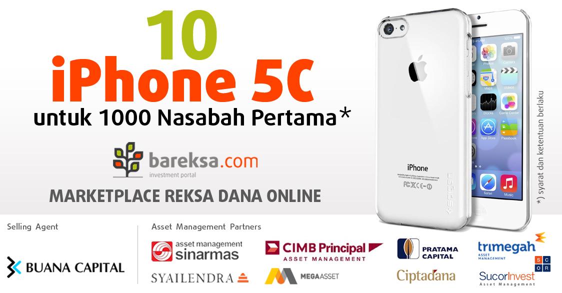 Ini Dia Pemenang 10 iPhone 5C, Nasabah Marketplace Reksa Dana Bareksa