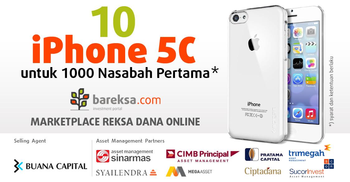GRATIS 10 iPhone 5C untuk 1.000 Nasabah Pertama Reksa Dana Online