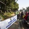 Sosialisasi Jalur Khusus Sepeda Motor di Jalan Gatot Subroto Jakarta