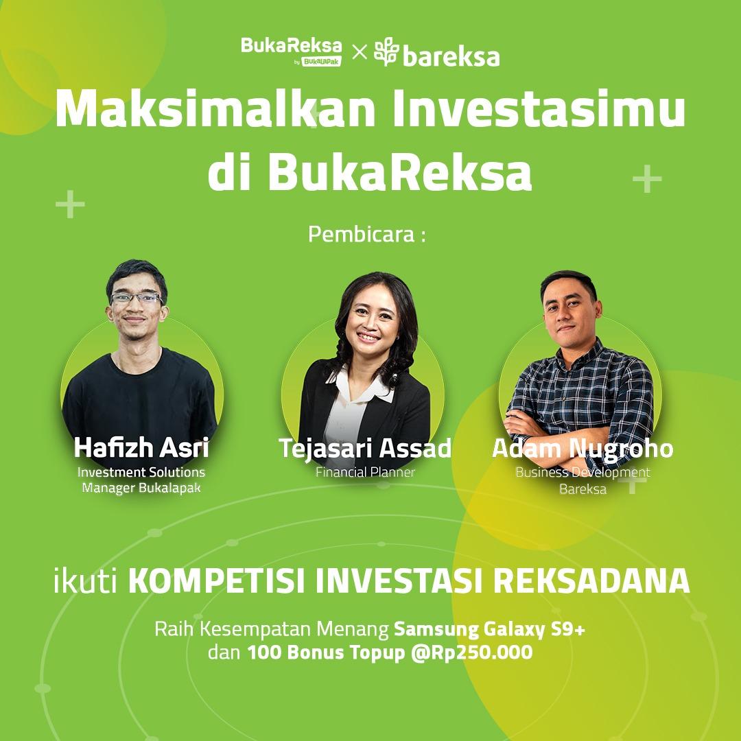 Bareksa - Bukalapak Gelar Seminar Investasi di Jabodetabek, Bandung dan Semarang