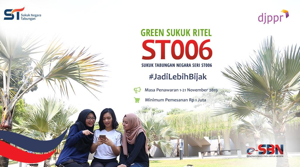 Milenial Masih Dominasi Hasil Penjualan Green Sukuk Ritel ST006